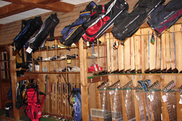 merchandise inside the proshop